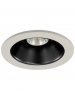 Liteline AT352-ABK-FWH - 3½″ Anodized Black Reflector and Flat White Round Trim Ring - For MR16, GU10 or HR16
